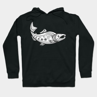 Native American Inspired Salmon Hoodie